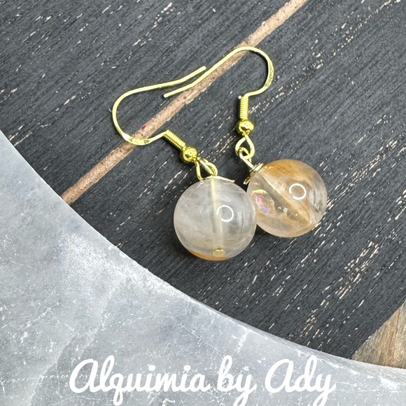 Alquimia Gold and Yellow Earrings citrine - Picture 1 of 1